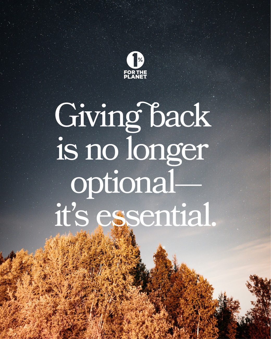 Giving back is no longer optional - it's essential