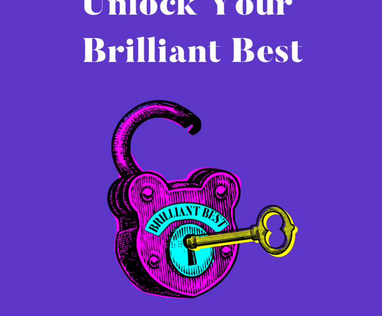 Unlock Your Brilliant Best padlock logo